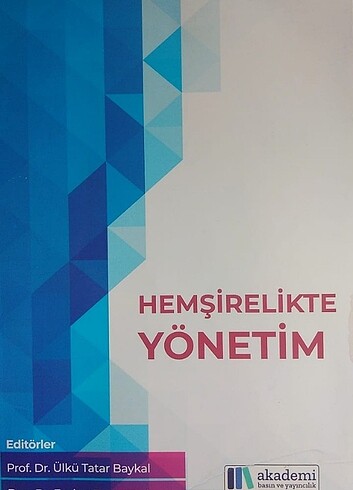 Hemşirelikte yönetim kitabı