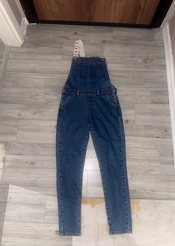 Kadın Lacivert Denim Tulum