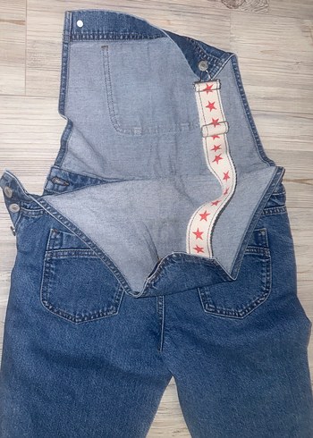 Abercrombie & Fitch Kadın Lacivert Denim Tulum
