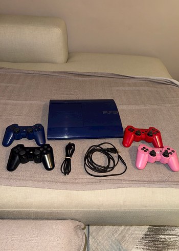 PlayStation 3 SOLD Sony PS3 Super Slim Blue 500GB