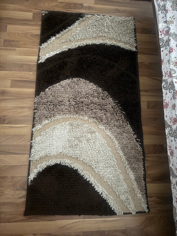 Kahverengi Modern Desenli Halı - Görsel 2