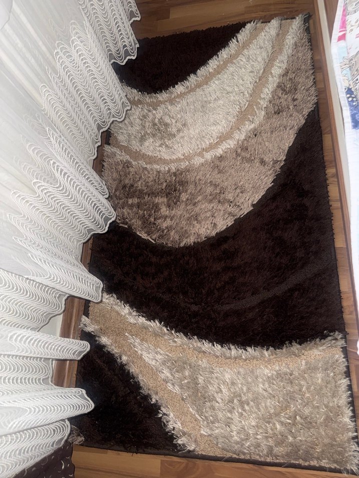 Kahverengi Modern Desenli Halı - Görsel 3