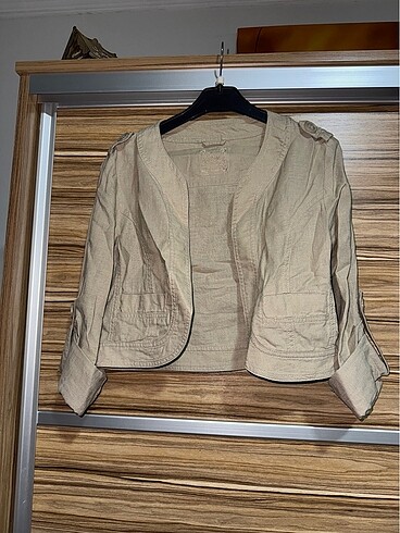 LCW Keten kısa blazer ceket