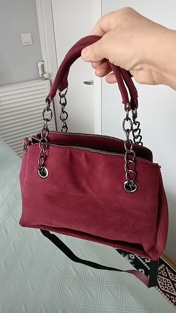 Bordo bayan kol çantası 