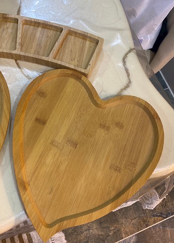 Beyaz Seramik Bölmeli Bohem Tabak Seti - Görsel 6