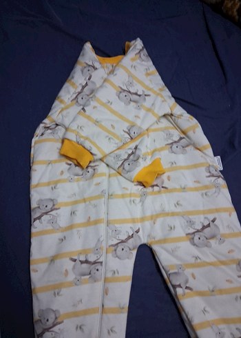 Sarı Fermuarlı Bebek Erkek Tulumu - Görsel 3