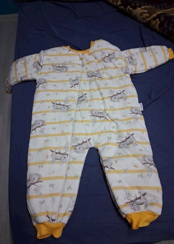 Sarı Fermuarlı Bebek Erkek Tulumu - Görsel 4