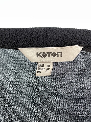 34 Beden siyah Renk Koton Bluz %70 İndirimli.