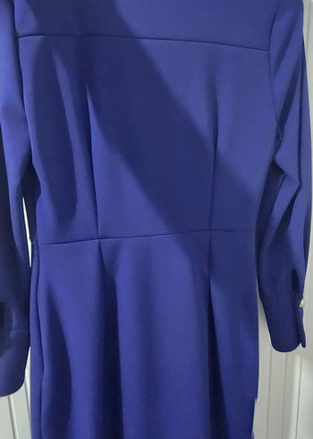 Zincir Detaylı Mor Uzun Kadın Elbise - Görsel 6