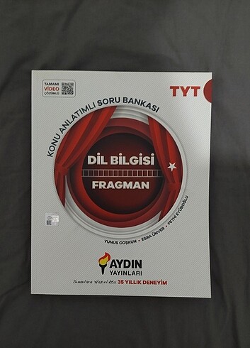 Tyt dil bilgisi test kitabı aydın yayınları 