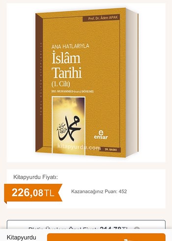Ana Hatlarıyla İslam Tarihi 1. Cilt
