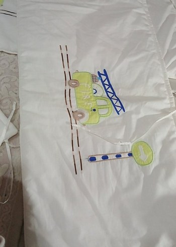 Nakışlı Beyaz Çocuk Uyku Aksesuarı - Görsel 3