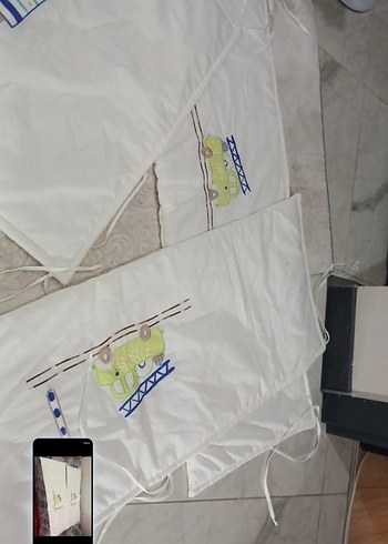 Nakışlı Beyaz Çocuk Uyku Aksesuarı - Görsel 5
