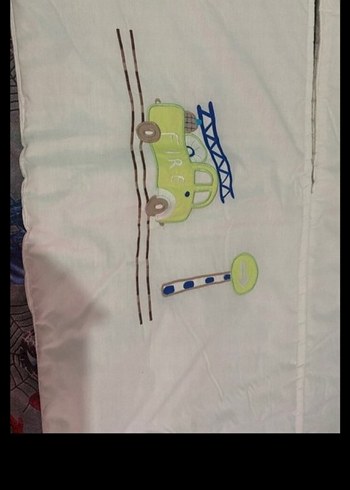 Nakışlı Beyaz Çocuk Uyku Aksesuarı - Görsel 2