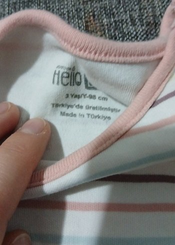 Düğmeli Gri Bebek Kız Tulum - Görsel 2