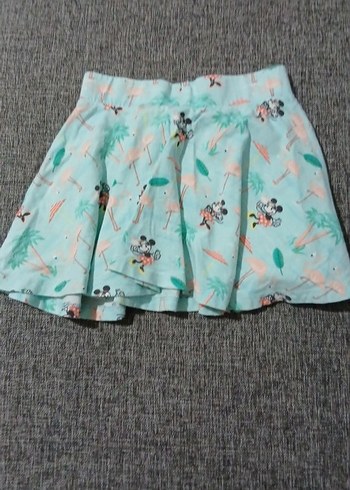 Kız Çocuk Çok Renkli Pileli Etek - Görsel 3