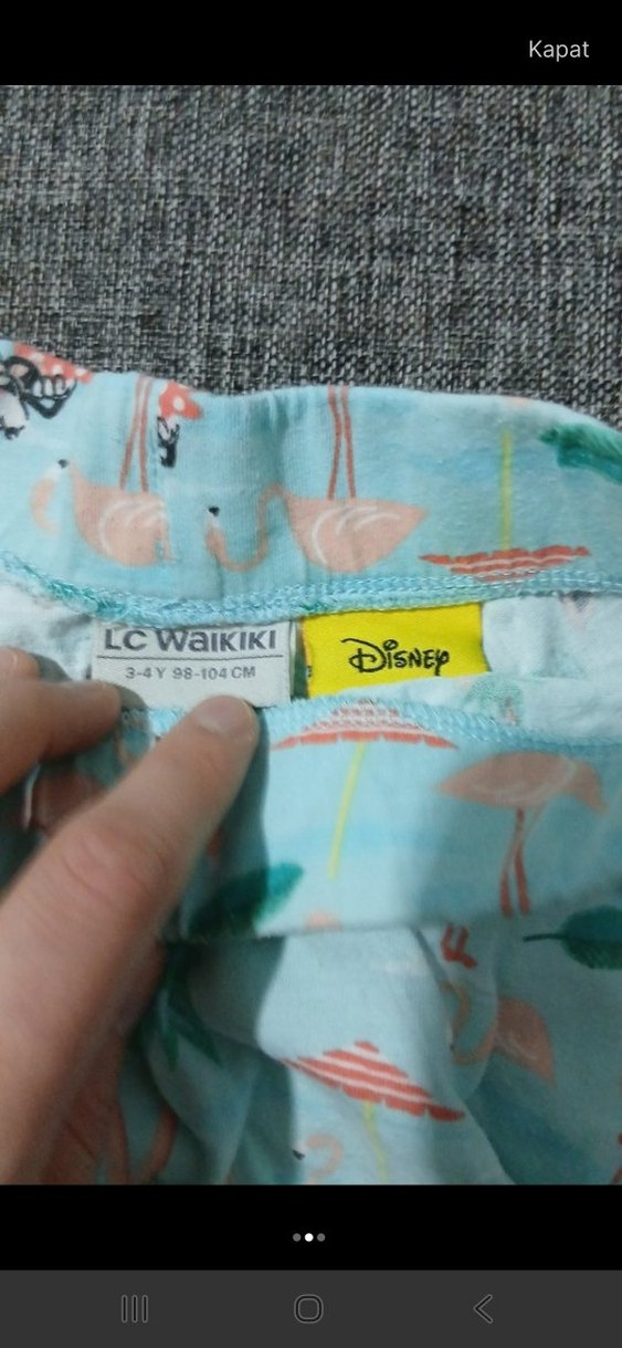 Kız Çocuk Çok Renkli Pileli Etek - Görsel 2