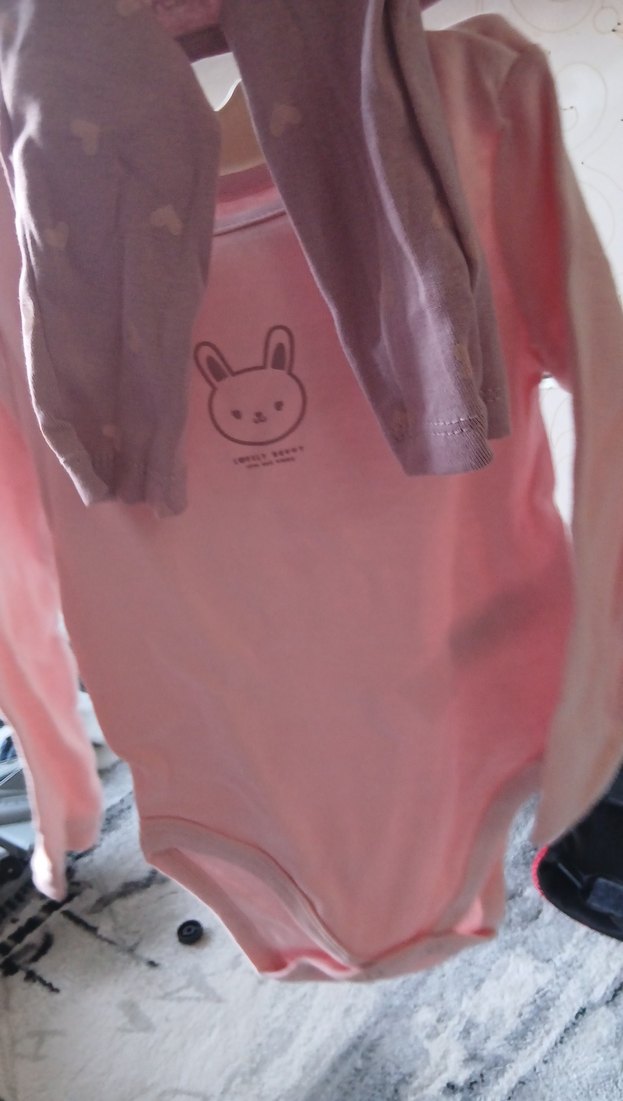 Uzun Kollu Pembe Bebek Kız Body - Görsel 3