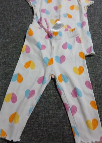 Pamuklu Pastel Renkli Desenli Çocuk Pijama Takımı - Görsel 3