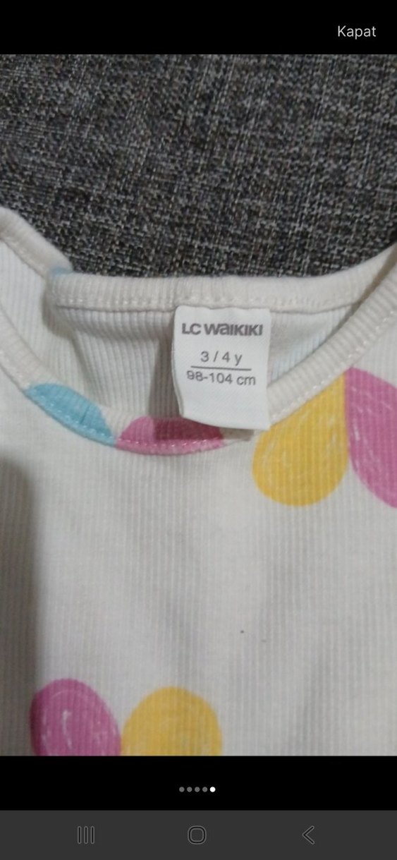 Pamuklu Pastel Renkli Desenli Çocuk Pijama Takımı - Görsel 2