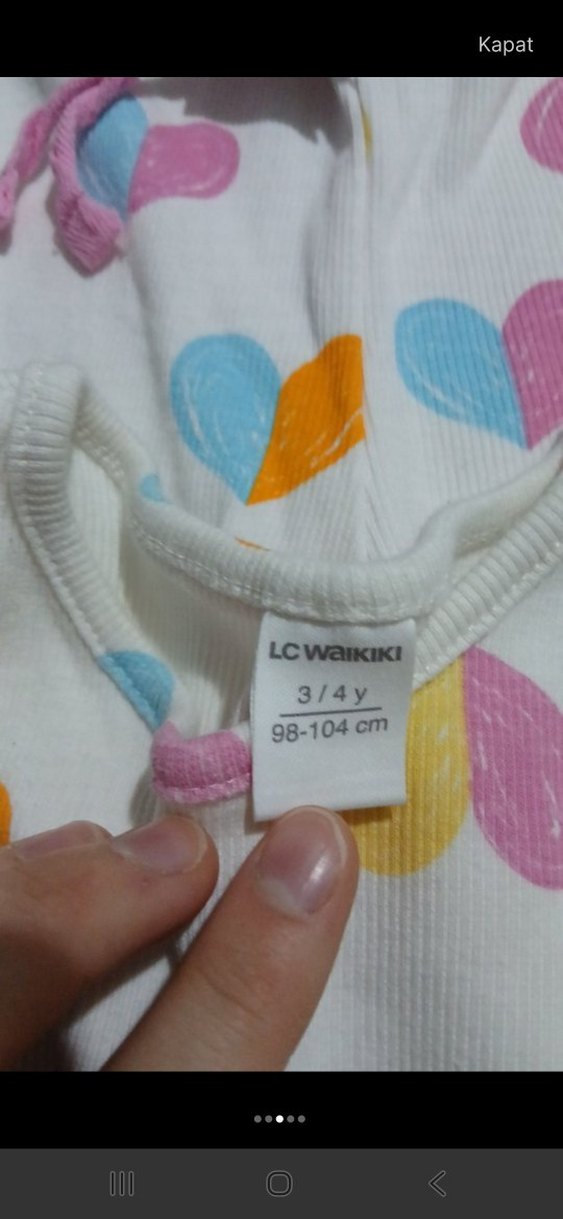 Pamuklu Pastel Renkli Desenli Çocuk Pijama Takımı - Görsel 5