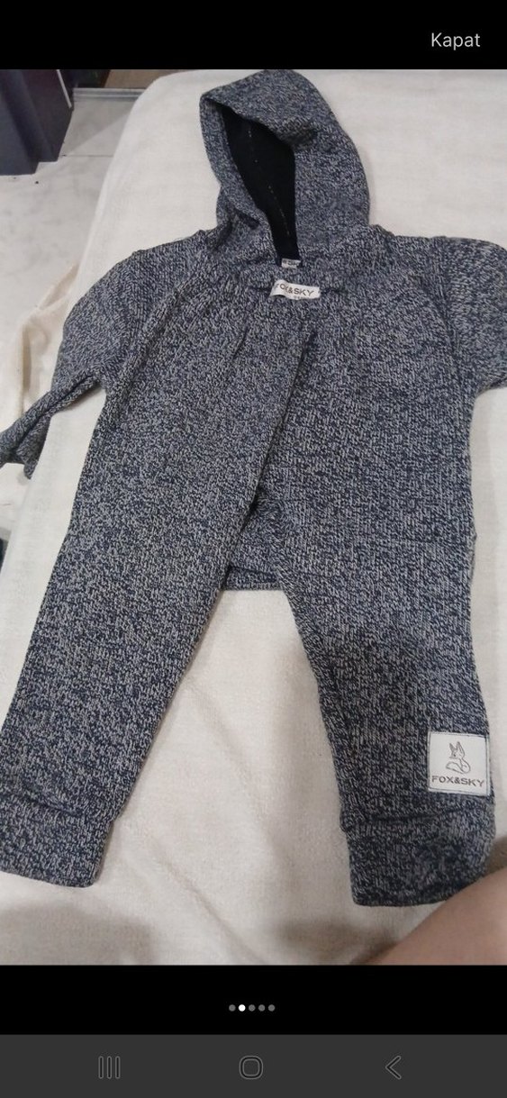 Kapüşonlu Örgü Erkek Pijama Takımı - Görsel 2