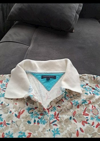 tommy hilfigerÇiçek Desenli Kısa Kollu Polo Tişört - Görsel 4