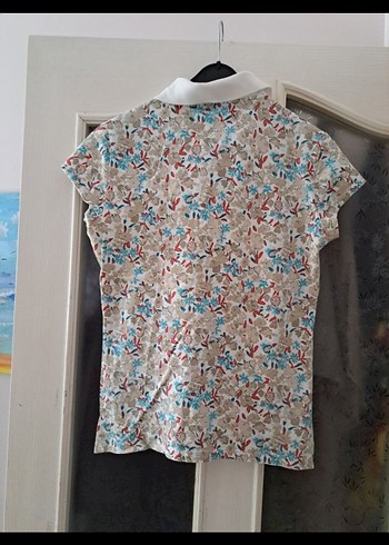 tommy hilfigerÇiçek Desenli Kısa Kollu Polo Tişört - Görsel 2