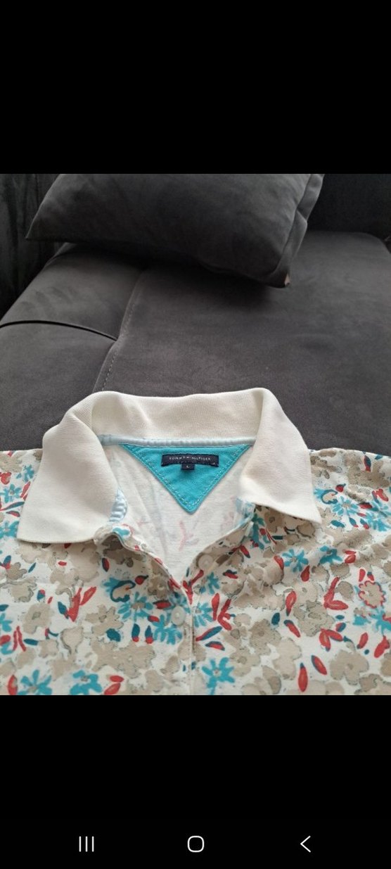 tommy hilfigerÇiçek Desenli Kısa Kollu Polo Tişört - Görsel 5