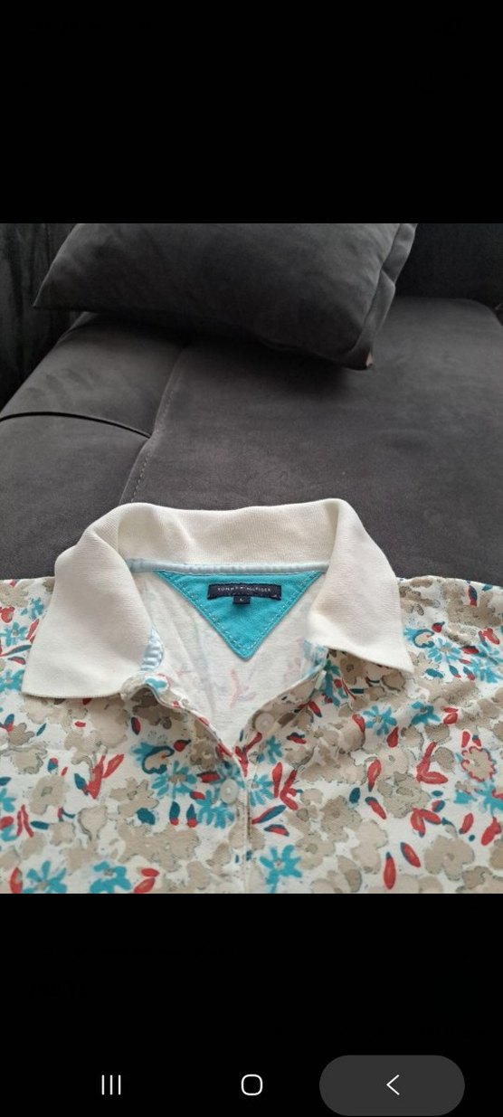 tommy hilfigerÇiçek Desenli Kısa Kollu Polo Tişört - Görsel 4