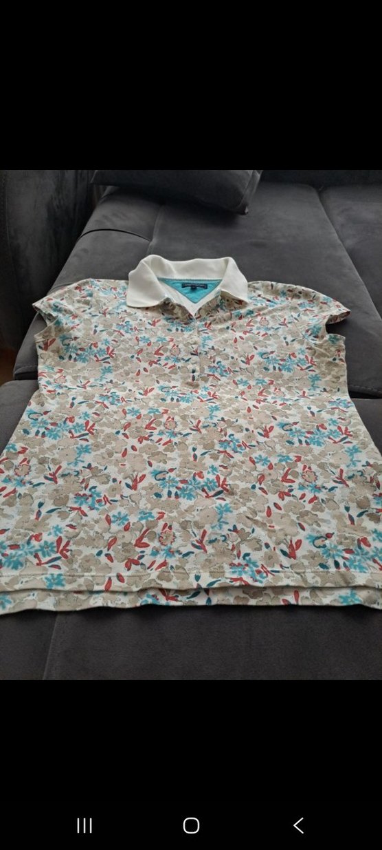 tommy hilfigerÇiçek Desenli Kısa Kollu Polo Tişört - Görsel 3
