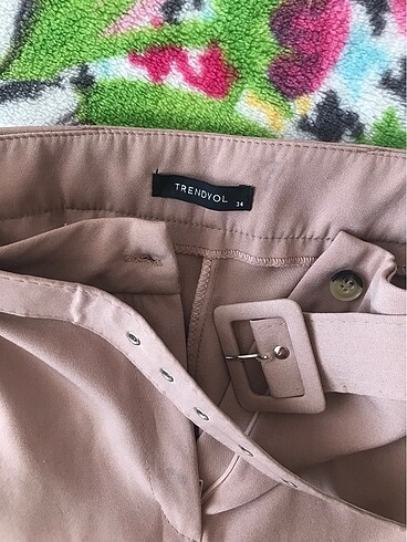 34 Beden camel Renk Trendyolmilla petite pantolon