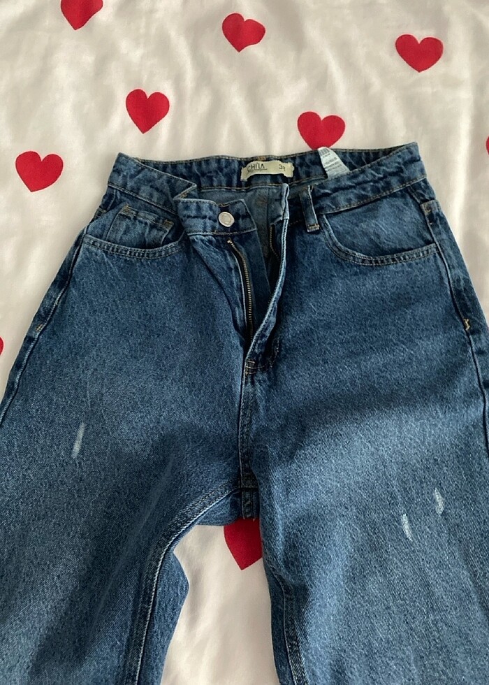 Kot pantolon yırtmaçlı - Görsel 3