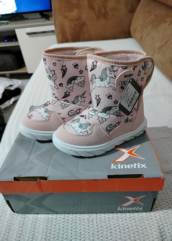 Kinetix Kız Çocuk Pembe Unicorn Desenli Bot