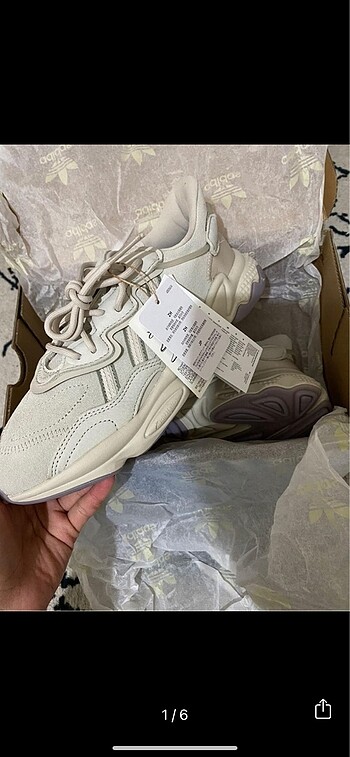 Adidas ozweego bej spor ayakkabı