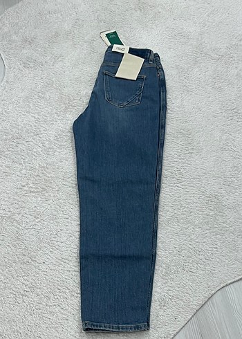 Kadın Mavi Regular Fit Denim Pantolon