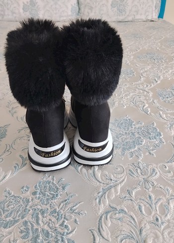 süet dolgu topuk bot - Görsel 6