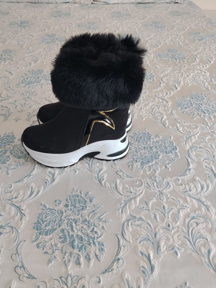 süet dolgu topuk bot - Görsel 3