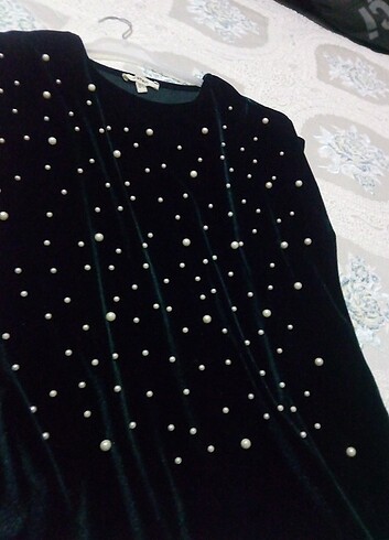 Kadife incili bluz - Görsel 3