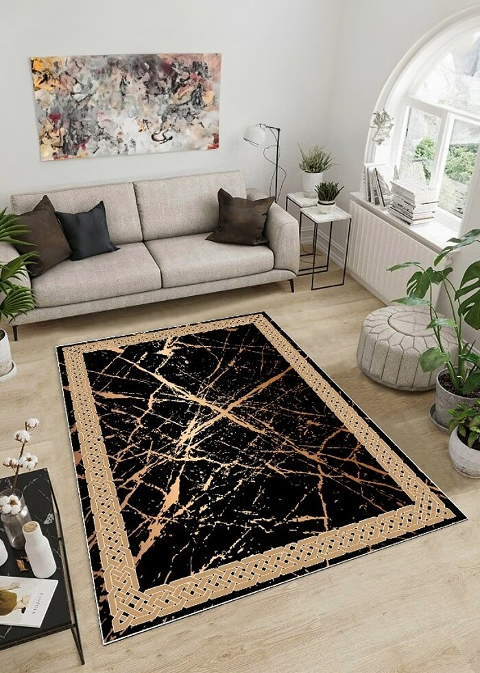 Dot taban dijital baskı halı  - Görsel 2