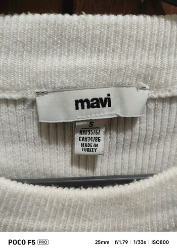 Beyaz Kadın Uzun Kollu Basic crop - Görsel 2