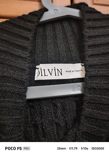 Siyah Balıkçı Yaka Uzun Triko Elbise - Görsel 3