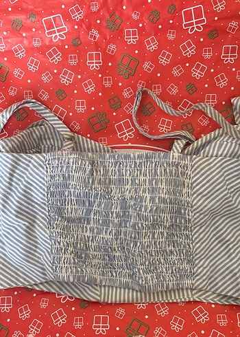 Çizgili, Fermuarlı, Askılı Bustiyer - Görsel 3