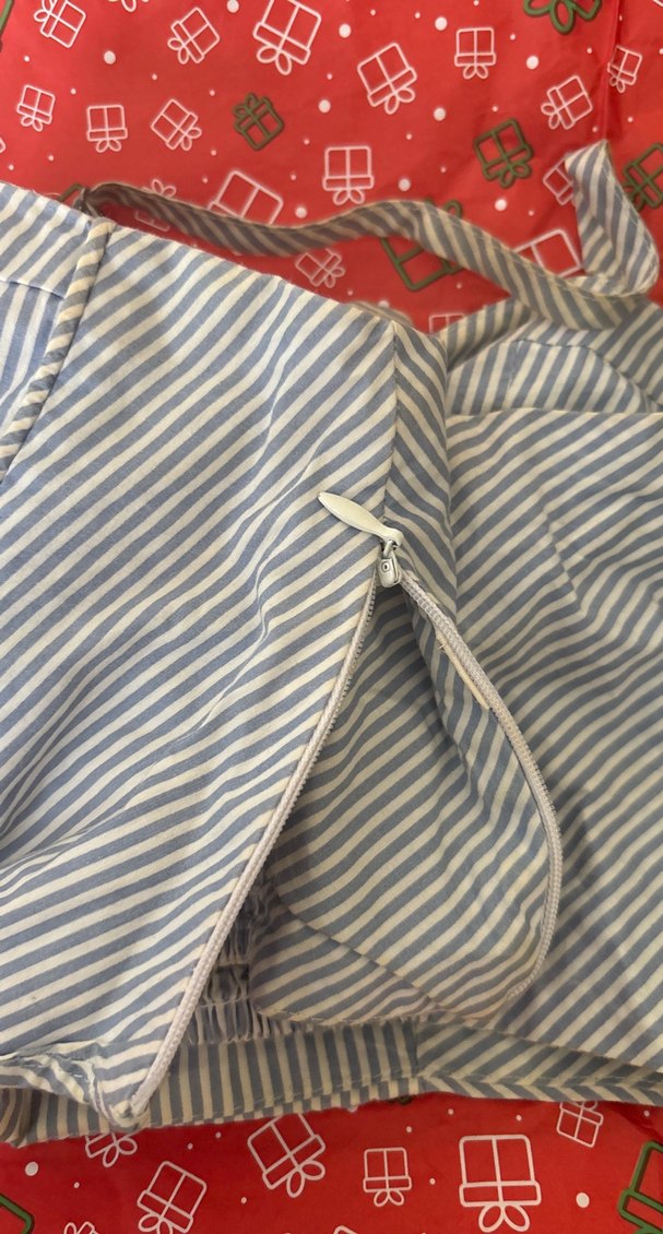 Çizgili, Fermuarlı, Askılı Bustiyer - Görsel 4