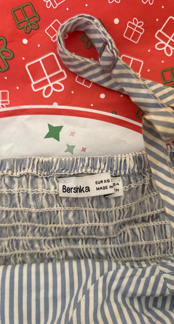 Çizgili, Fermuarlı, Askılı Bustiyer - Görsel 2