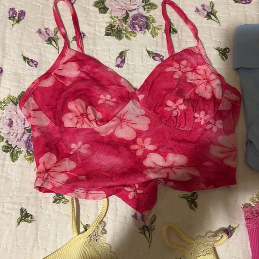 Kadın Vintage Mini Üstler Pastel Renklerde - Görsel 5