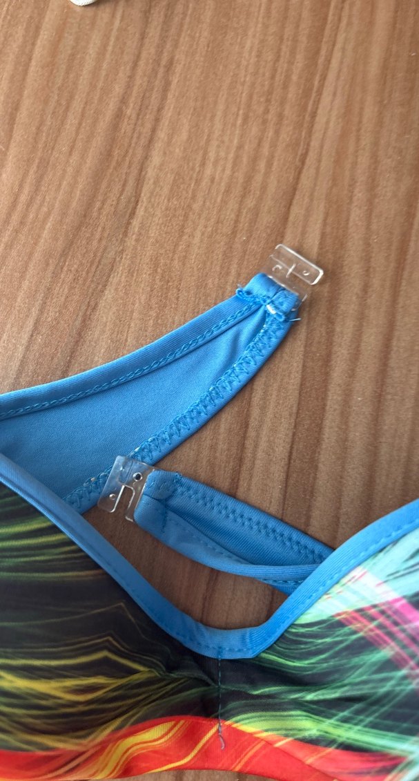 Renkli Bağcıklı Kadın Bikini Üstü - Görsel 2