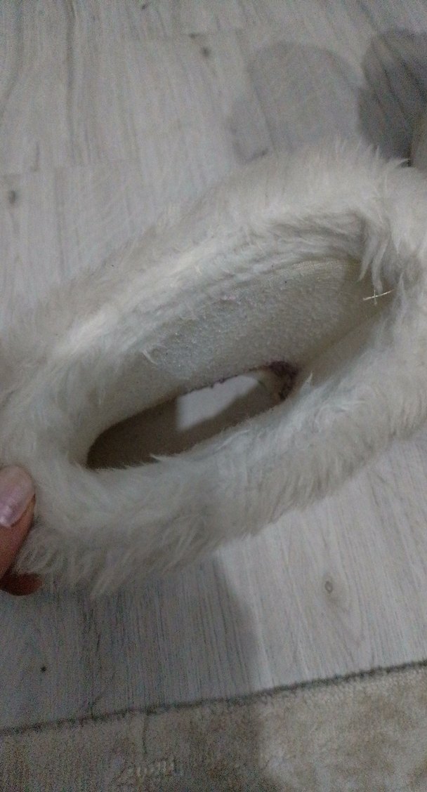 Kız Çocuk Beyaz Kürklü Bot - Görsel 3