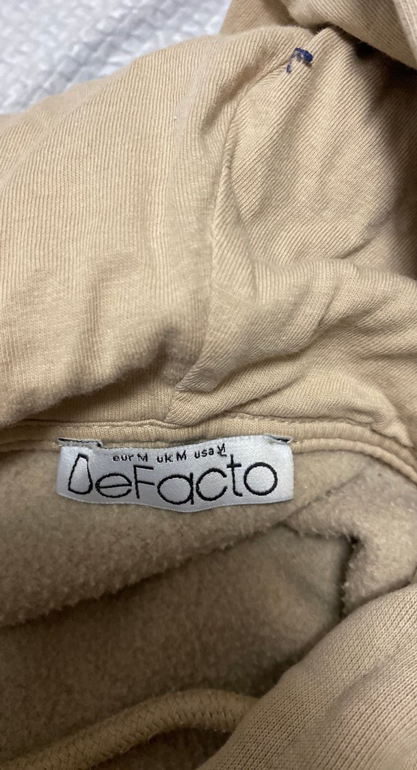 Bej Fermuarlı Kadın Sweatshirt - Görsel 2