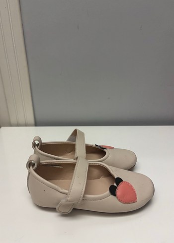 Kız Çocuk Bej Tokalı Babet Ayakkabı - Görsel 2